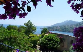 Studio a Theoule sur Mer a 400 m de la plage avec vue sur la mer terrasse amenagee et wifi